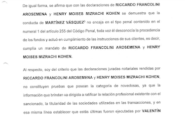 Caso New Business: Valentín Martínez fue absuelto gracias a la ayuda de Riccardo Francolini