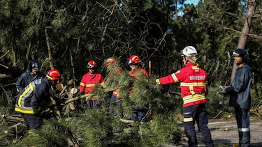 La  tormenta Leslie se abate sobre Portugal y España