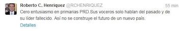 'Cero entusiasmo en primarias PRD', dice ministro Henríquez