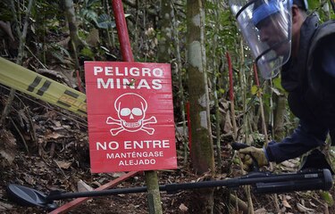 Tecnología, clave para limpiar vastas zonas de minas antipersona