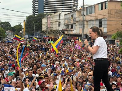 María Corina Machado se reencuentra con la comunidad venezolana en Panamá