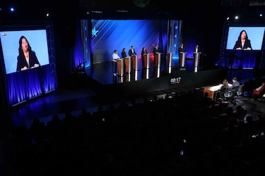 Minuto a minuto: esto es lo que sucedió en el primer debate presidencial de la contienda de 2024
