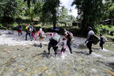 Al menos 150 mil migrantes han cruzado la selva de Darién este año