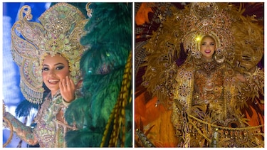 Reinas de Las Tablas deslumbran con fantasía y leyendas en la noche de Carnaval