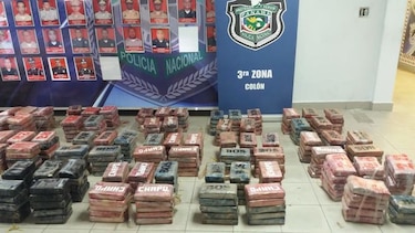 Autoridades incautan 857 paquetes de droga en Colón
