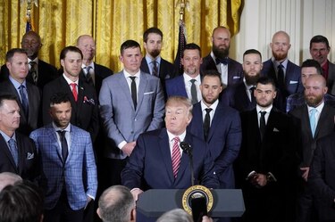 Trump recibe en la Casa Blanca a los campeones Astros de Houston