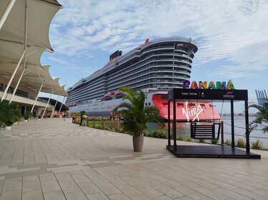 Colón recibe por primera vez al crucero Brilliant Lady de Virgin Voyages