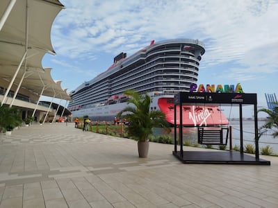 Colón recibe por primera vez al crucero Brilliant Lady de Virgin Voyages