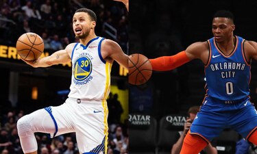 Warriors aplastan a Cavs con Curry de líder; Westbrook entra en la historia