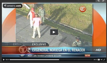 Difunden video de Manuel Antonio Noriega en la cárcel El Renacer