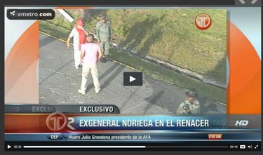 Difunden video de Manuel Antonio Noriega en la cárcel El Renacer