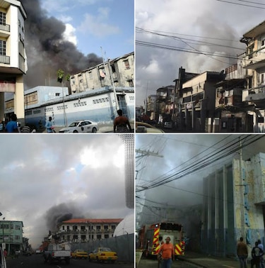 Incendio deja a 28 familias damnificadas en Colón
