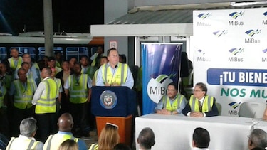 Varela anuncia plan de estabilización del sistema de transporte público