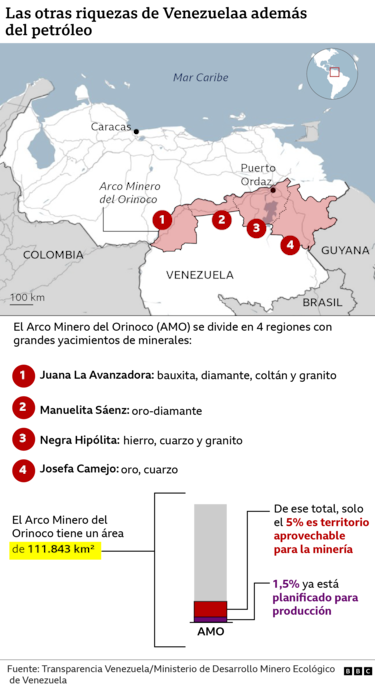 Qué otras riquezas naturales tiene Venezuela además del petróleo y cuáles son ‘críticas’ para Estados Unidos