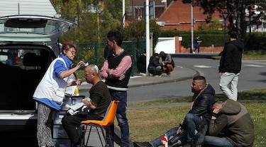 Tras una evacuación por un fuego desaparecen más 600 migrantes en Francia