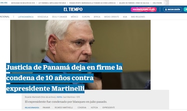 Así titularon los medios internacionales la condena de Ricardo Martinelli