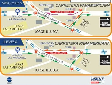 Anuncian desvío en la Panamericana por desmontaje de puente peatonal de Las Mañanitas