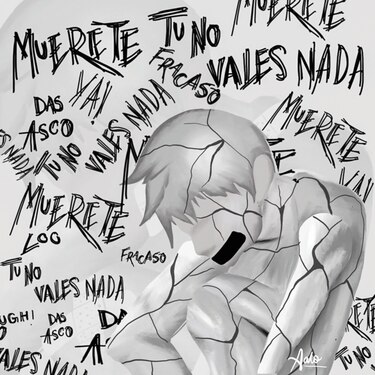 Salomón Sultán, un joven artista que expresa su opinión sobre el ‘bullying’