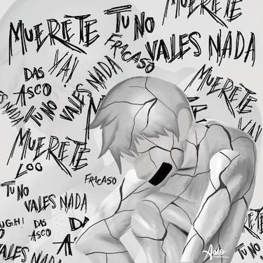 Salomón Sultán, un joven artista que expresa su opinión sobre el ‘bullying’