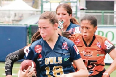 Acción al máximo en el ‘football’ americano Kiwanis