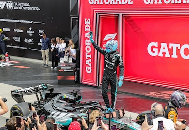 Russell ganó el sprint de Montreal, que marcó el primer 'encontronazo' Mercedes