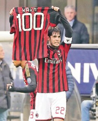 Kaká celebra sus 100 goles