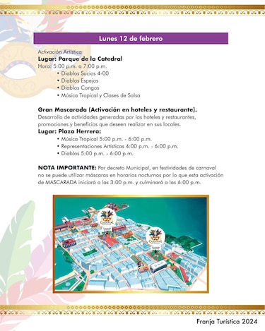 Esta es la agenda del carnaval en la cinta costera y el Casco Antiguo
