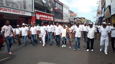Marcha por la paz en Colón