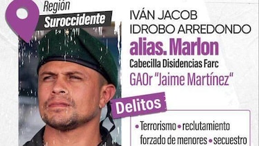 Quién es ‘Marlon’, el guerrillero al que Petro atribuye el ataque que dejó 20 muertos en Colombia