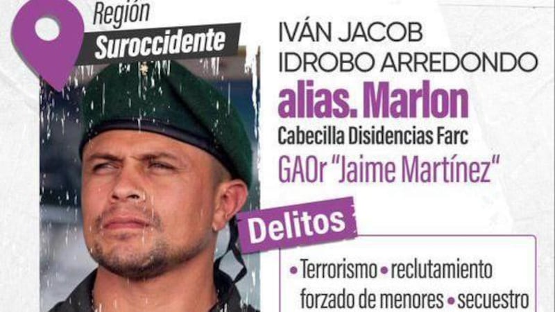 Quién es ‘Marlon’, el guerrillero al que Petro atribuye el ataque que dejó 20 muertos en Colombia 