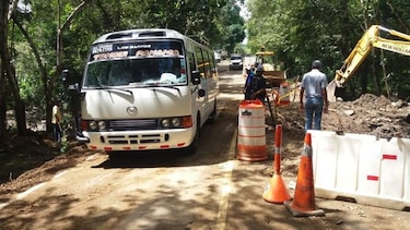Habilitan un paño de vía afectada en la provincia de Los Santos