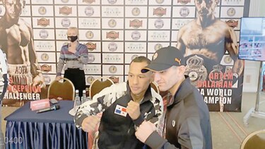El Nica Concepción se cita con su rival para calentar la pelea de este sábado