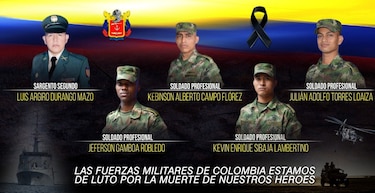 Cinco militares muertos en ataque del ELN en frontera de Colombia con Venezuela