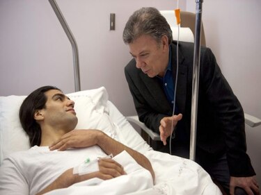Falcao agradece apoyo de presidente Santos y de Colombia