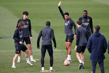 El Real Madrid cierra la preparación con Courtois en el grupo