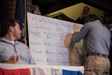La jornada electoral de Estados Unidos comienza en pueblito de New Hampshire