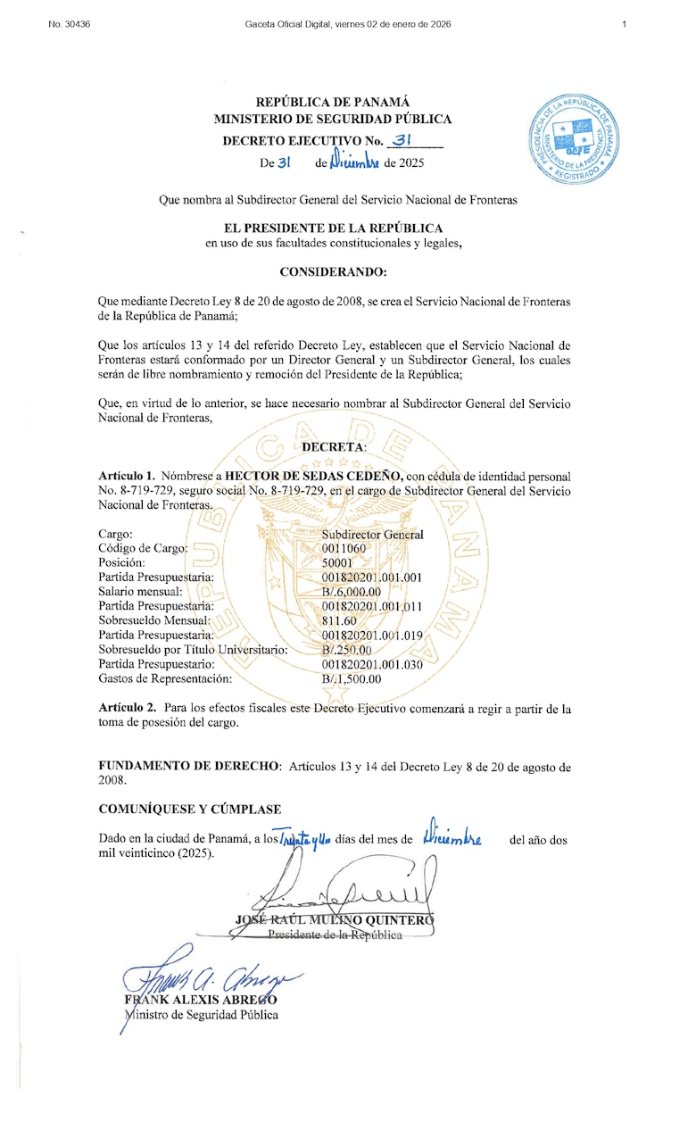 Nombran a Héctor De Sedas como nuevo subdirector de Senafront