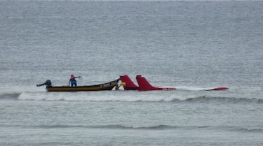 Piloto de avión que cayó al mar en Los Santos ya salió del hospital