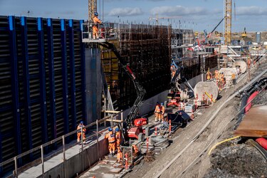Túnel submarino entre Dinamarca y Alemania, el más largo del mundo, empieza a tomar forma
