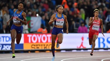 Allyson Felix alcanza el bronce y empata récord de medallas