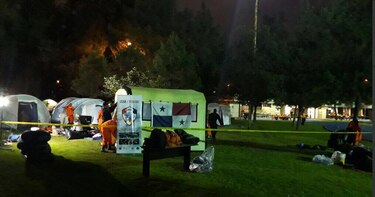 Rescatistas panameños regresan a la ciudad de México tras labores en Morelos