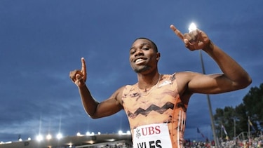 Lyles se impone en los 200 metros; Edward, octavo