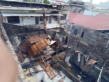 Incendio en San Felipe deja 22 familias damnificadas; serán trasladadas a un albergue temporal