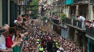 España: Cinco heridos por caídas en primer encierro de San Fermín
