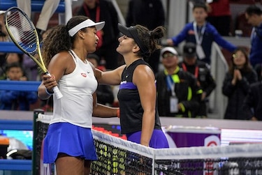 Osaka tuvo que sudar ante Andreescu