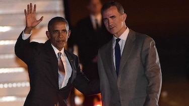 Barack Obama llega a Madrid para una breve visita a España