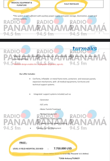 Por $7.5 millones, Turmaks hace hospitales modulares de 250 camas totalmente equipados