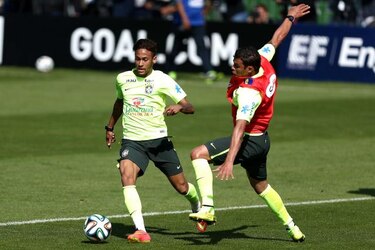 Neymar, Marcelo y Hulk afinan la puntería antes del amistoso contra Panamá