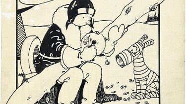 $1 millón por dibujo de la primera portada de Tintín