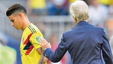 Lesión de James Rodríguez preocupa en Colombia
